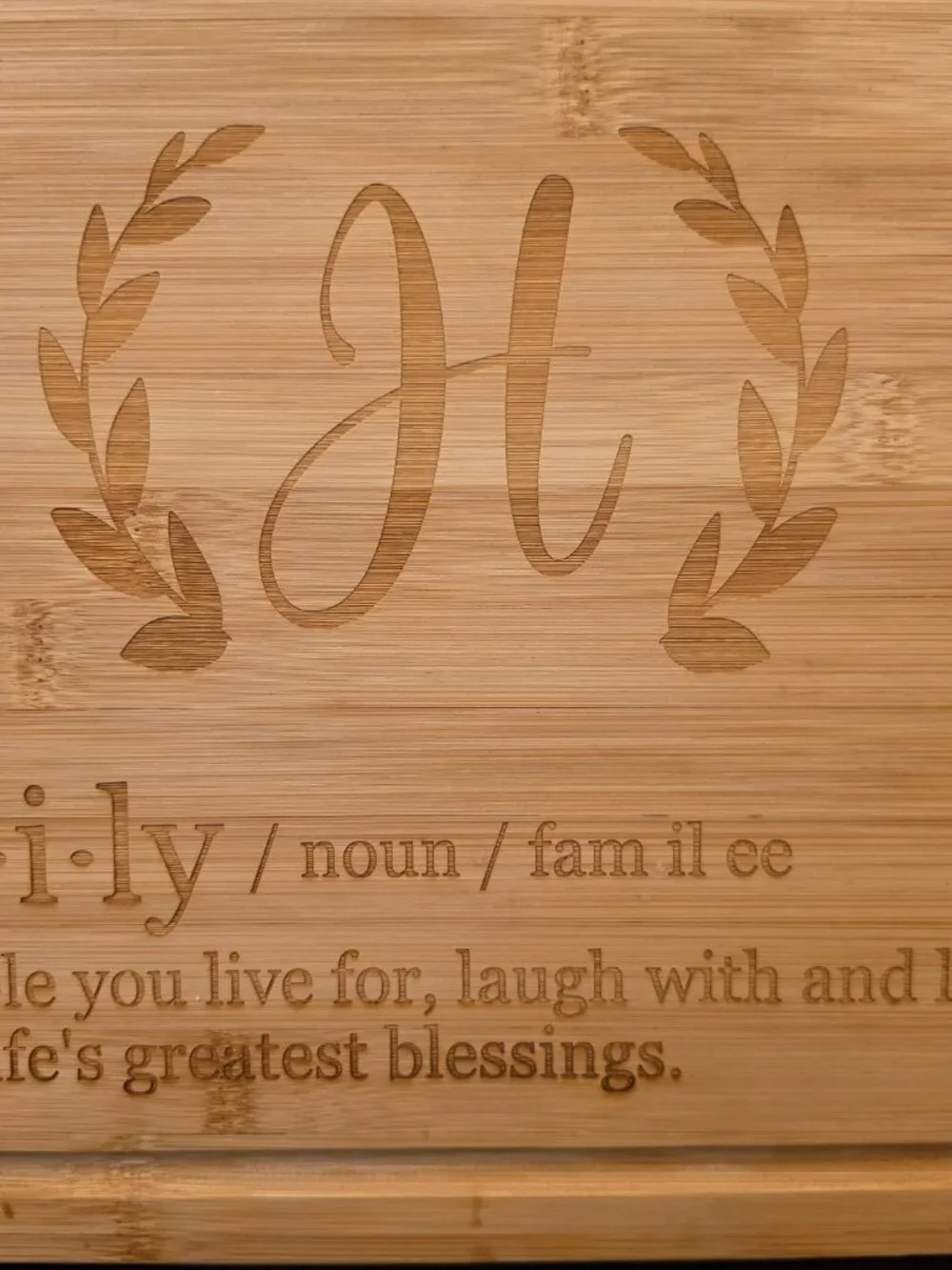 Food Network Wood engraved 